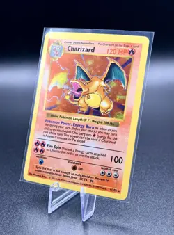 1999 Pokemon TCG Charizard Base Set Holo Shadowless Rare Card 4/102 - NM/M - Image 4