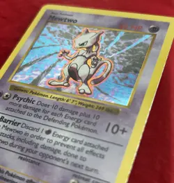 Mewtwo Shadowless 10/102 Base Set Holo Basic Holo Rare 60 HP Pokemon TCG Card - Image 5