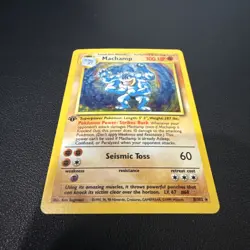 Machamp Holo Rare 100 HP 1st Edition Base Set Pokemon Card 8/102 WOTC 1999 - LP - Image 5
