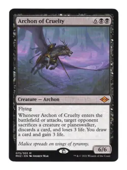 MTG English Archon of Cruelty 075 NM Normal Modern Horizons 2 - Image 1