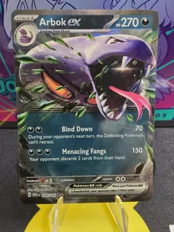 Pokemon TCG Arbok ex 024/165 Scarlet & Violet 151 Holo Double Rare Card NM - Image 1