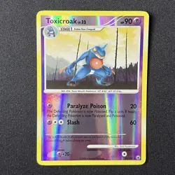Toxicroak Reverse Holo 31/100 Majestic Dawn Pokemon Card - Image 2