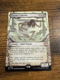 MTG Lorwyn Eclipsed SHOWCASE Curious Colossus - Image 1