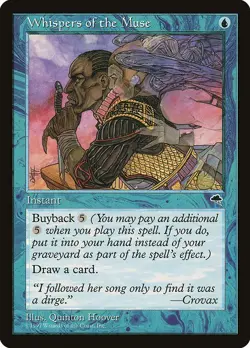 Whispers of the Muse 1x MtG Tempest TMP PLAYED - Image 1