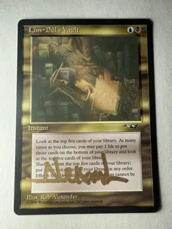 Artist Signed Lim-Dul’s Vault MTG Alliances MTG 1996 - Image 1