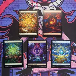Stained Glass Lands Dominaria United MTG Set of 5 (1 Each) - Image 1