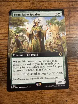MTG Lorwyn Eclipsed Extended Art Formidable Speaker - Image 1