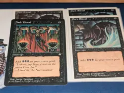 Mtg Dark Ritual x4 - Magic the Gathering Dark Ritual Playset MP/LP Mixed Sets - Image 1