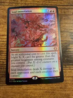 MTG Lorwyn Eclipsed FOIL Soul Immolation - Image 1