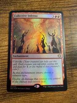 MTG Lorwyn Eclipsed FOIL Collective Inferno - Image 1