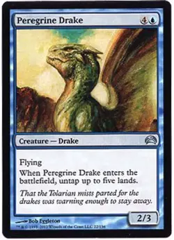 PEREGRINE DRAKE X1 MAGIC MTG PLANECHASE EXCELLENT (EX) 2012 - Image 1