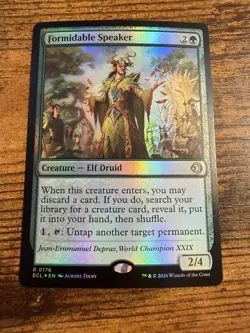 MTG Lorwyn Eclipsed FOIL Formidable Speaker - Image 1