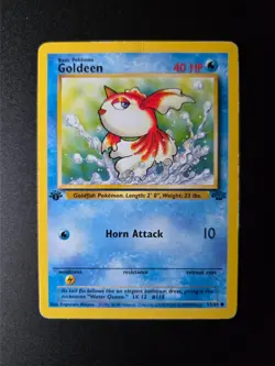 Goldeen [1st Edition] #53 Pokemon Jungle HP - Image 3