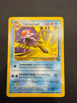Pokemon TCG Tentacruel Fossil 44/62 Regular LP! - Image 1