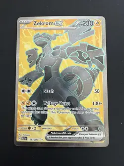 Zekrom ex 158/086 Sv: Black Bolt Holo - Pokemon TCG NM - Image 1