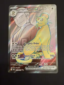 Team Rocket's Persian ex - 219/182 - Ultra Rare - Destined Rivals Pokemon TCG NM - Image 1