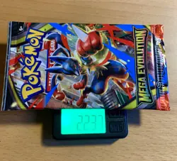 HEAVY 22.37g Mega Evolution Lucario Booster Pack Pokemon TCG New Factory Sealed - Image 1