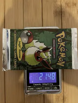 Heavy Vintage Pokemon Jungle Unlimited Booster Pack English 1999 - Image 1
