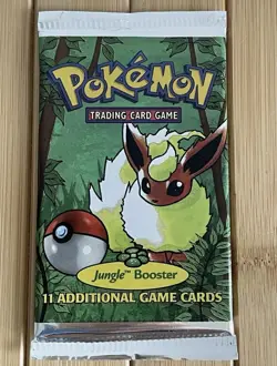 Heavy Vintage Pokemon Jungle Unlimited Booster Pack English 1999 - Image 3
