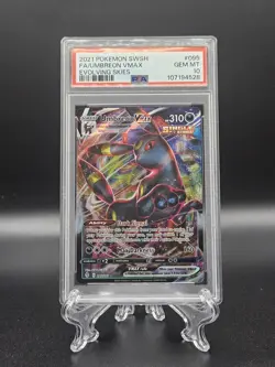 2021 Pokemon SWSH Evolving Skies Umbreon Vmax Full Art 95 PSA 10 Gem Mint - Image 1