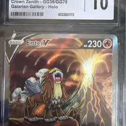 Entei v Galarian Gallery Holo Ultra Rare Pokemon TCG GG36/GG70 - Image 3
