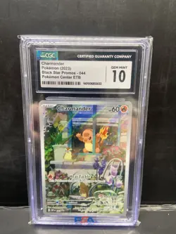 2023 Pokemon Obsidian Flames Pokemon Center STAMPED Promo #044 CHARMANDER CGC 10 - Image 1
