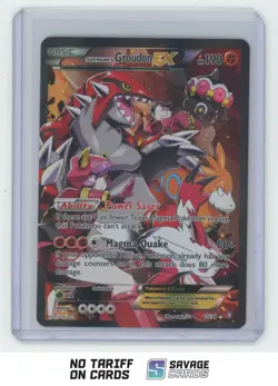 2015 Pokemon Double Crisis Holo Team Magma's Groudon EX #15/34 - Image 1