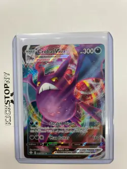 Crobat VMAX Shining Fates - 045/072 - NM/M - Pokemon - Sleeve + Top Loader - Image 1