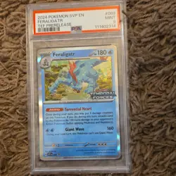 2024 Pokemon SVP EN-SV Black Star Promo #89 Feraligatr PSA 9 - Image 1
