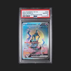 Pokemon Iron Crown ex 206/162 SV05 Special Illustration Rare Holo PSA 10 - Image 1