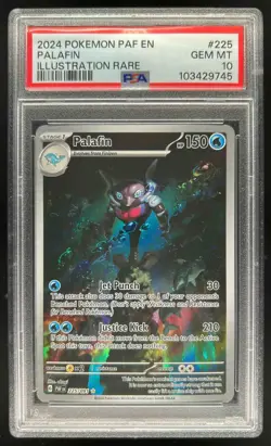 2024 Pokemon Paldean Fates Palafin #225/091 PSA 10 - Image 1