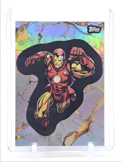 IRON MAN 2025 TOPPS MARVEL CHROME COMIC BOOK 1975 2025 REFRACTOR Q3474 - Image 1