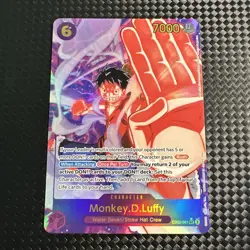 ONE PIECE Monkey D Luffy Alt Art EB02-061 SEC Anime 25th Collection English - Image 2