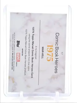 MAR-VELL 2025 TOPPS MARVEL CHROME COMIC BOOK HEROES 1975 REFRACTOR Q3474 - Image 2