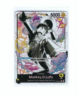 One Piece Egghead Monkey.D.Luffy ST29-001 ALTERNATE ART - Black & White - Image 1