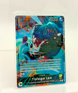 2025 One Piece Royal Blood Trafalgar Law OP10-022 Leader Alt Art / Rare Fresh - Image 1