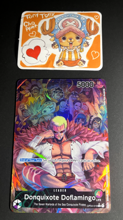(ALT ART) Donquixote Doflamingo One Piece Leader OP04-019 LP - Image 1