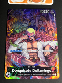 (ALT ART) Donquixote Doflamingo One Piece Leader OP04-019 LP - Image 2