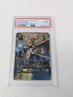 Digimon Card Game Magnamon BT13-040 R Alternate Art Versus Royal Knights PSA 8 - Image 1