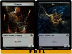 VAMPIRE \ BAT TOKEN ** FOIL ** #04/06 - The Lost Caverns of Ixalan - NM MTG - Image 1