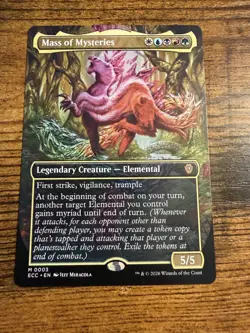 MTG Lorwyn Eclipsed BORDERLESS Mass of Mysteries - Image 1