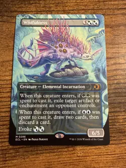 MTG Lorwyn Eclipsed BORDERLESS Wistfulness - Image 1