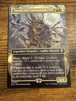 MTG Lorwyn Eclipsed BORDERLESS Auntie Ool Cursewretch - Image 1