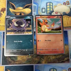 Pokemon TCG Charmander 020/217 & Gastly 123/217 Cosmo Holo Promo Ascended Heroes - Image 1