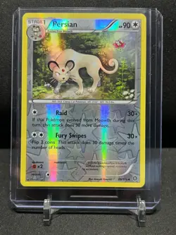 Persian 89/114 Reverse Holo Pokemon 2016 Steam Siege LP - Image 1