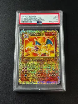 CHARIZARD PSA 9 2002 POKEMON REVERSE FOIL #3 LEGENDARY COLL MINT - Image 1