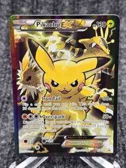 Pikachu EX ⭐ XY124 Holo Promo XY Black Star Promos 2013 Pokemon LP - Image 1