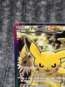 Pikachu EX ⭐ XY124 Holo Promo XY Black Star Promos 2013 Pokemon LP - Image 2