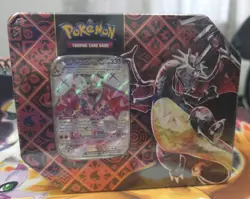 Pokemon TCG Charizard Scarlet & Violet Paldean Fates Tin Sealed - Image 1