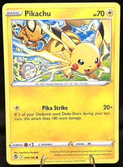 Pikachu 049/195 Swsh12: Sword & Shield - Silver Tempest Regular - Pokemon - NM - Image 1